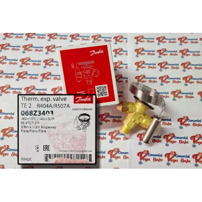 DANFOSS TE2 R404/R507 EXPANSION VALVE WITH COMPENS