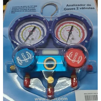 ANALIZADOR 2 VALVULAS 80mm R32,R407C,R410A C/FUNDA ANALIZADOR 2 VALVULAS 80mm R32,R407C,R410A C/FUNDA