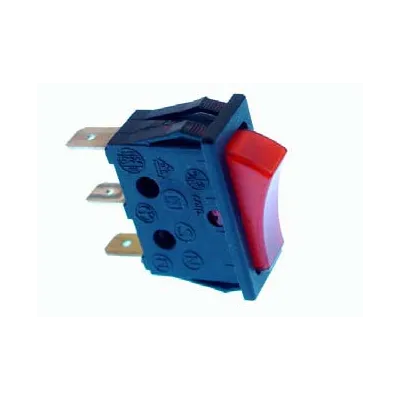 SINGLE-POLE SWITCH 11X30 RED 3 TERMINUSES SINGLE-POLE SWITCH 11X30 RED 3 TERMINUSES